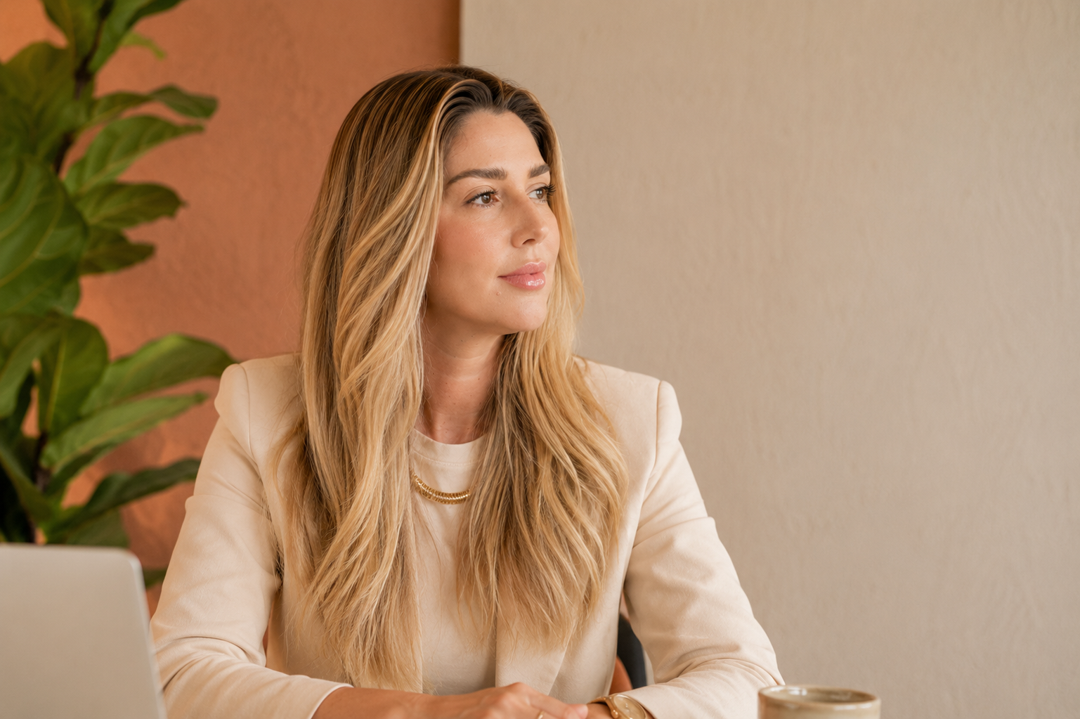 Vanessa em sessão de consultoria